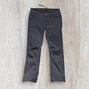 prAna Halle Roll Up Convertible Hiking Pants 12 Charcoal Gray Outdoor Gorpcore